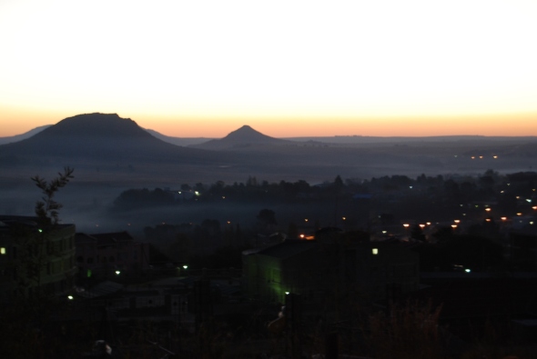Atardecer en Maseru, Lesotho