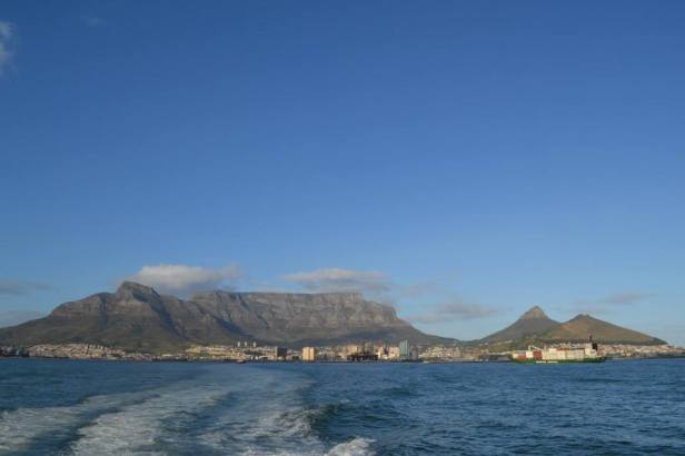Ciudad del Cabo vista desde el ferry a Robben Island