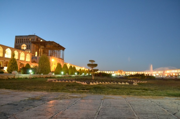 Panorámica de la Plaza Naqsh-e Jahan en Isfahán, Irán