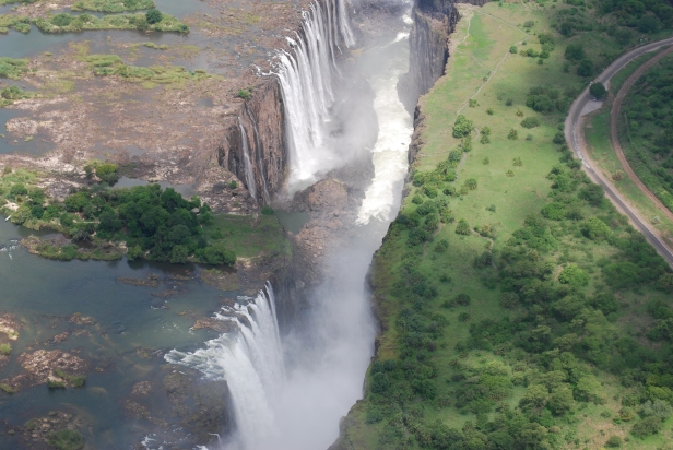 Cataratas Victoria entre Zambia y Zimbabwe
