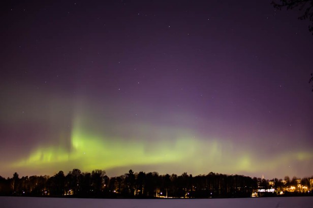 Northern lights from Råstasjön